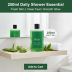 Buttr Green Tea Shower Gel – 250ml | With Aloe Vera & Vitamin E | Body Wash and Shower Gel for Women and Men - 250ml | Soap-Free Bodywash