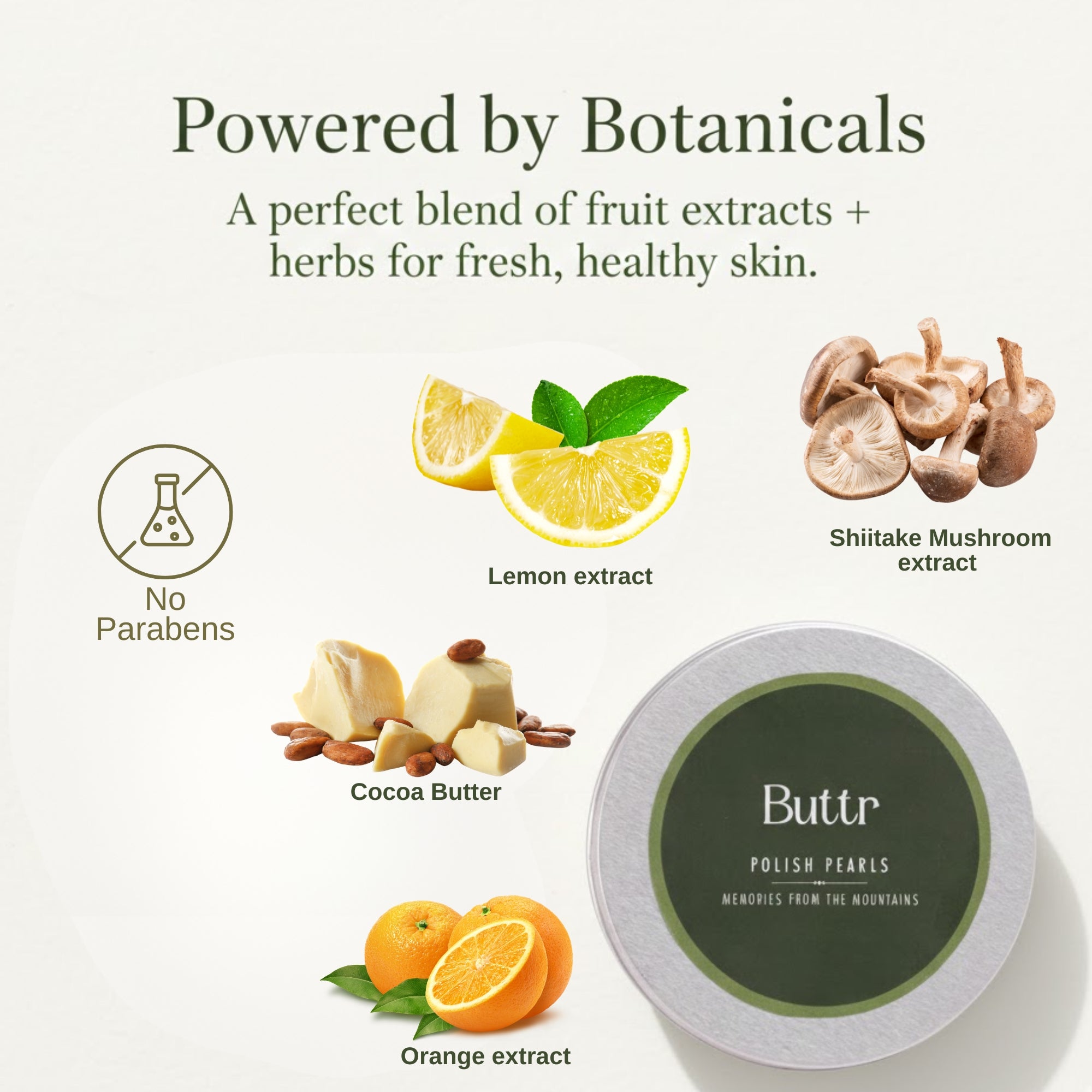 Buttr Polish Pearls - Memories From The Mountains, Premium Body Polish (80g)