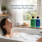 Buttr Mulberry & Green Tea Shower Gel Combo, With Aloe Vera & Vitamin E, Soap-Free Body Wash for Hydrated Radiant Skin, For Women & Men, 250ml + 250ml