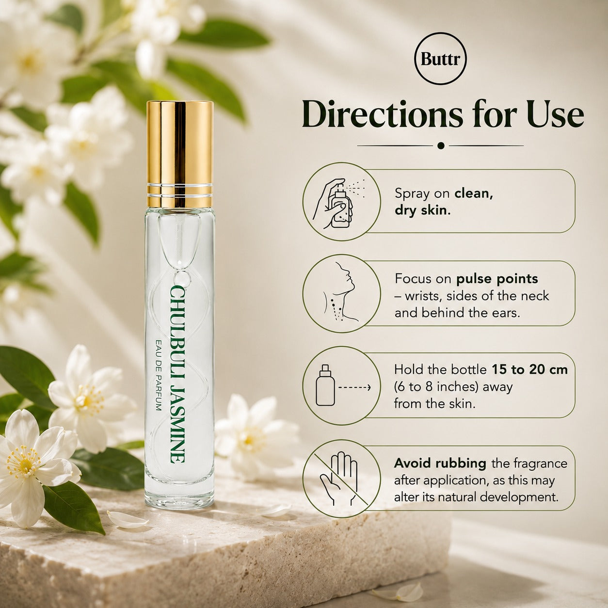 Buttr Chulbuli Jasmine Eau De Parfum for Women – 10ml