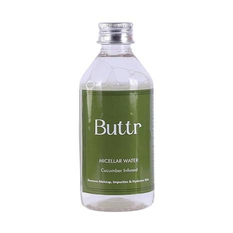 Buttr Cucumber Micellar Water – 200ml | Gentle Makeup Remover & Skin Refresher | Cooling, Hydrating & Non-Sticky Cleanser for All Skin Types | Face, Eyes & Lips..