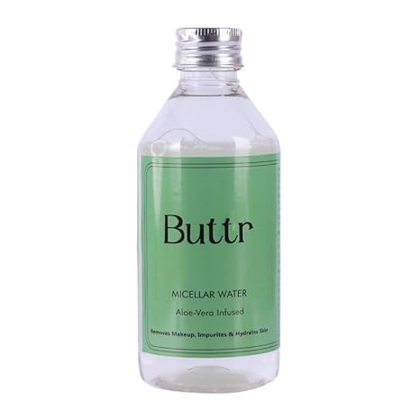 Buttr Aloe Vera Micellar Water – Hydrating Makeup Remover & Gentle Cleanser for All Skin Types - 100ml.