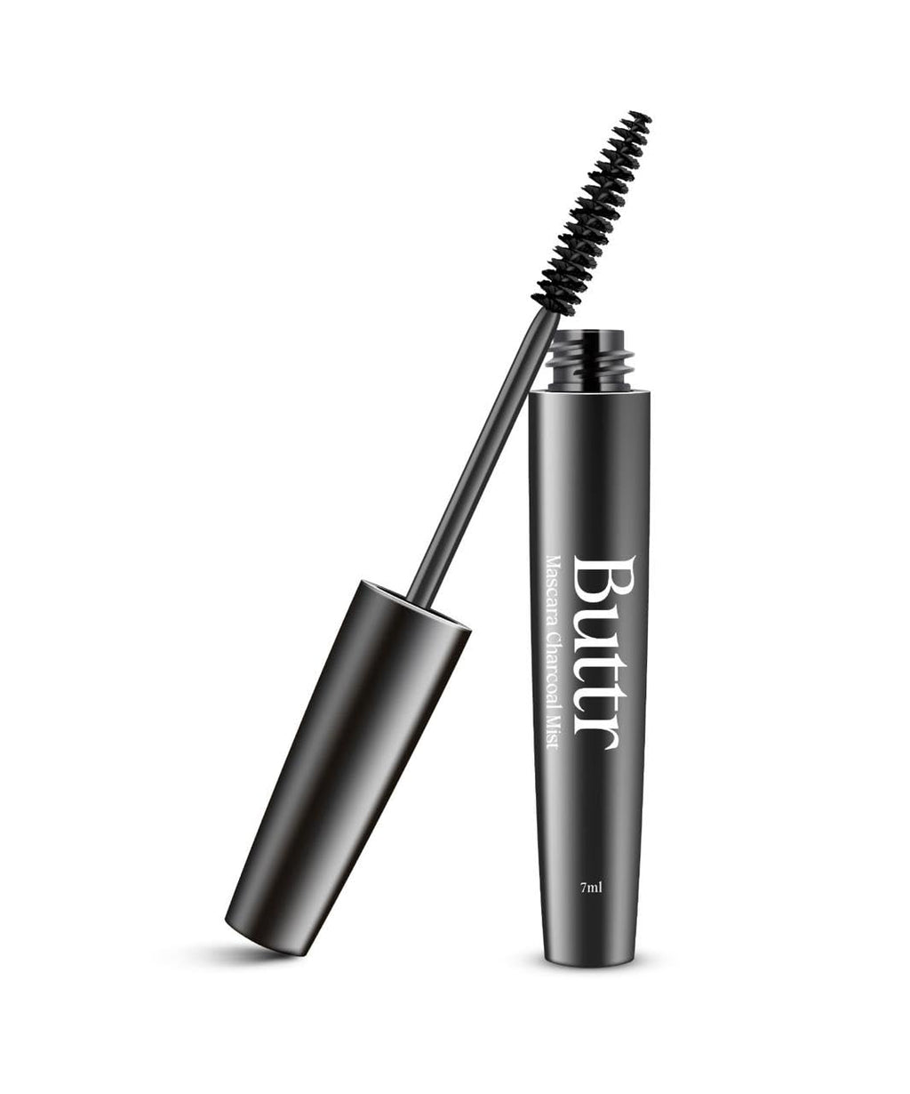 Buttr Waterproof Mascara Black | 24H Long-Lasting Smudge-Proof Formula | Volumizing, Curling & Lengthening Mascara for Women | 7 ml