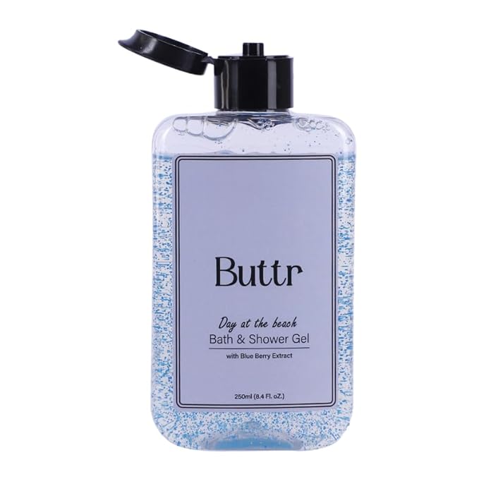 Buttr Blueberry Shower Gel with Aloe Vera and Vitamin E for Revitalized Hydrated Skin – 250ml