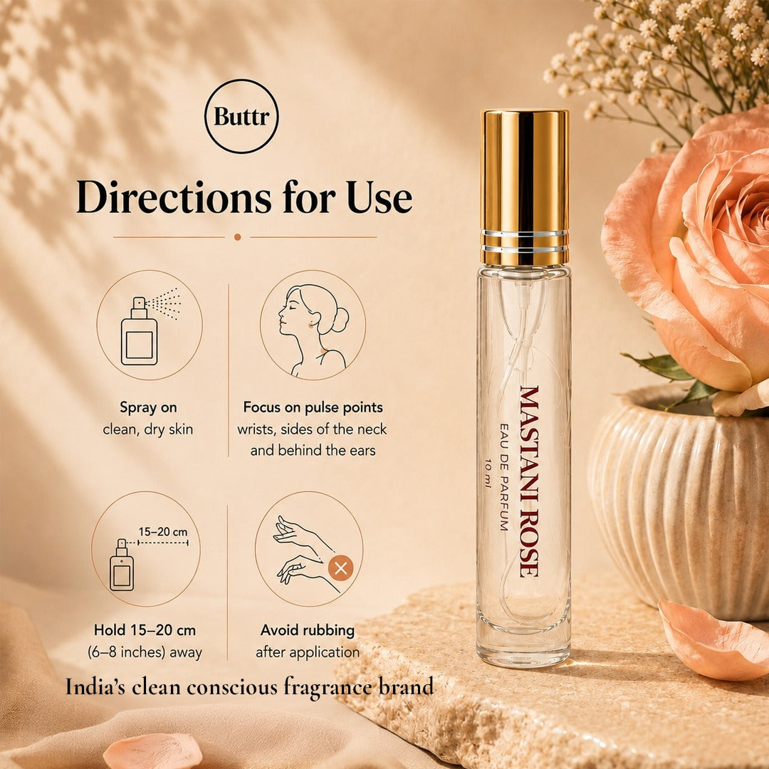 Buttr Mastani Rose Eau De Parfum for Women – 10ml