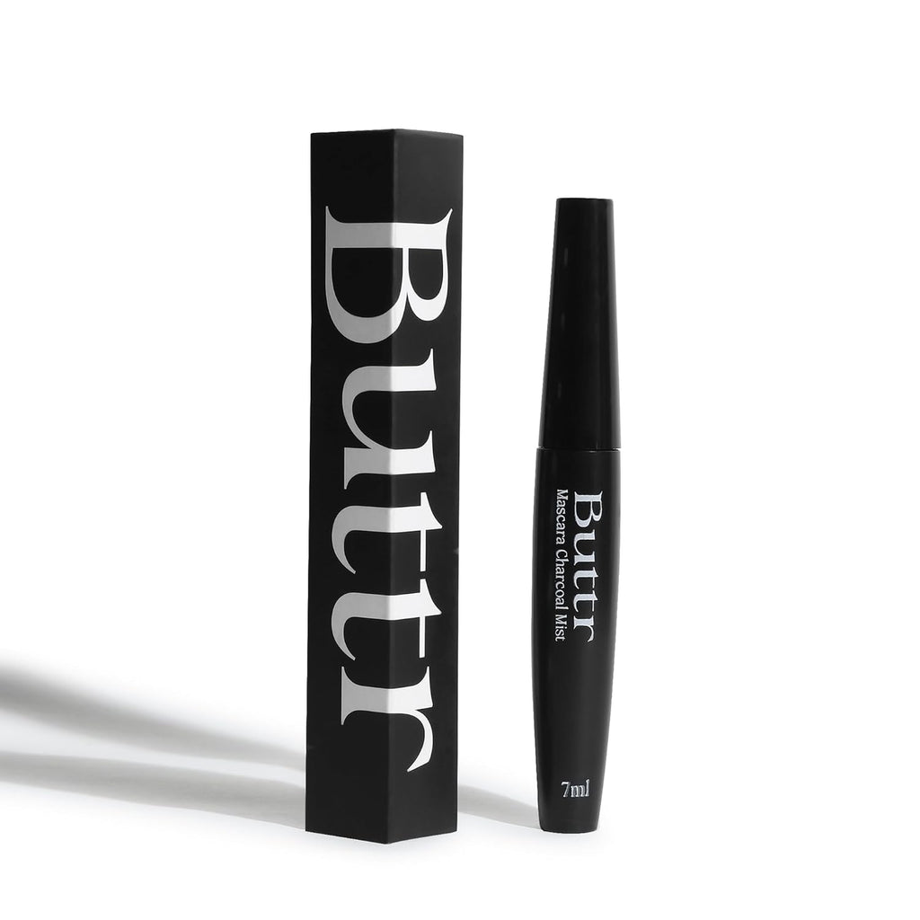 Buttr Waterproof Mascara Black | 24H Long-Lasting Smudge-Proof Formula | Volumizing, Curling & Lengthening Mascara for Women | 7 ml