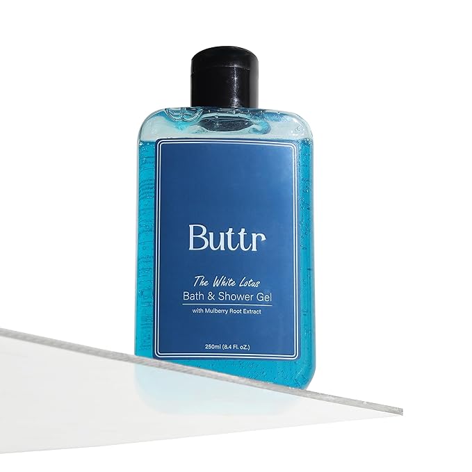 Buttr Mulberry Shower Gel with Aloe Vera & Vitamin E – Soap-Free Body Wash for Hydrated, Soft & Radiant Skin, Gentle Daily Bath & Shower Gel for Men & Women, 250ml
