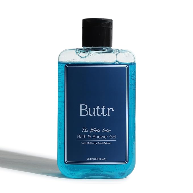 Buttr Mulberry Shower Gel with Aloe Vera & Vitamin E – Soap-Free Body Wash for Hydrated, Soft & Radiant Skin, Gentle Daily Bath & Shower Gel for Men & Women, 250ml