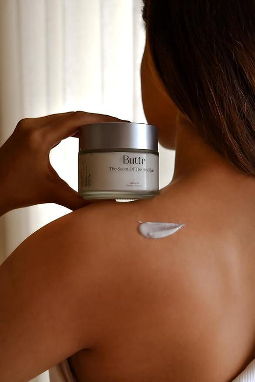 Buttr Ultra-Hydrating Body Butter with Shea Butter Cocoa Butter Vitamin E and Vitamin A for Dry Sensitive Skin.
