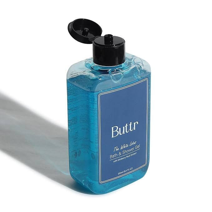 Buttr Mulberry Shower Gel with Aloe Vera & Vitamin E – Soap-Free Body Wash for Hydrated, Soft & Radiant Skin, Gentle Daily Bath & Shower Gel for Men & Women, 250ml