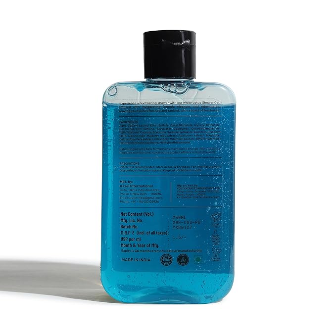 Buttr Mulberry Shower Gel with Aloe Vera & Vitamin E – Soap-Free Body Wash for Hydrated, Soft & Radiant Skin, Gentle Daily Bath & Shower Gel for Men & Women, 250ml