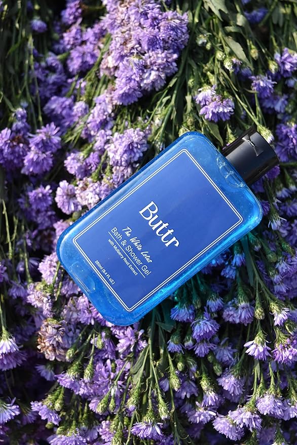 Buttr Mulberry Shower Gel with Aloe Vera & Vitamin E – Soap-Free Body Wash for Hydrated, Soft & Radiant Skin, Gentle Daily Bath & Shower Gel for Men & Women, 250ml