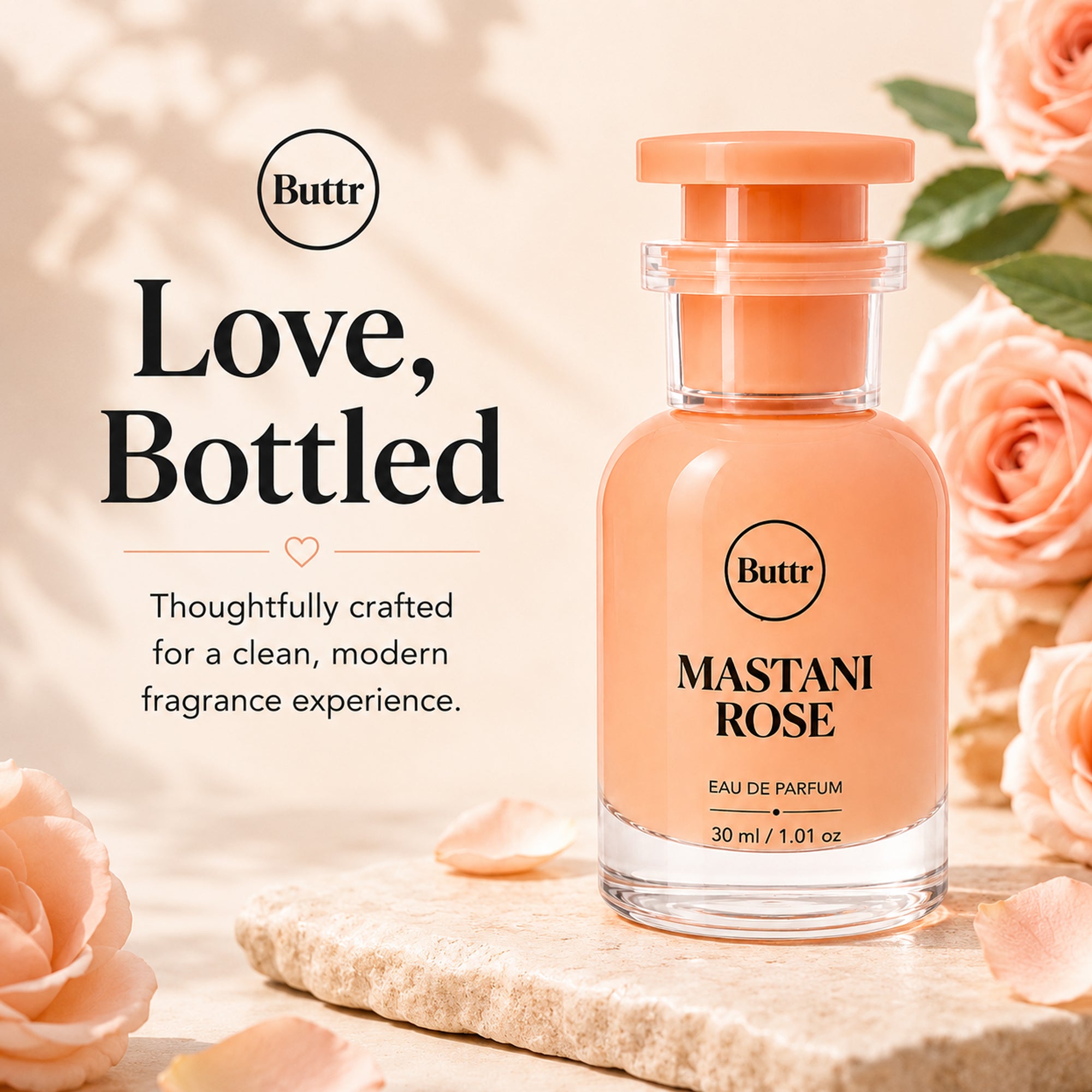 Buttr Mastani Rose Eau De Parfum for Women – 30ml
