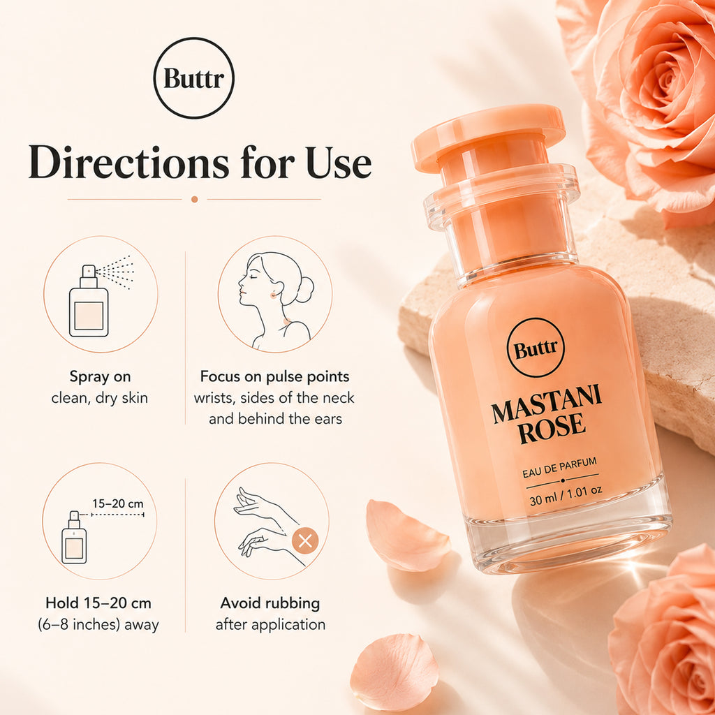 Buttr Mastani Rose Eau De Parfum for Women – 30ml