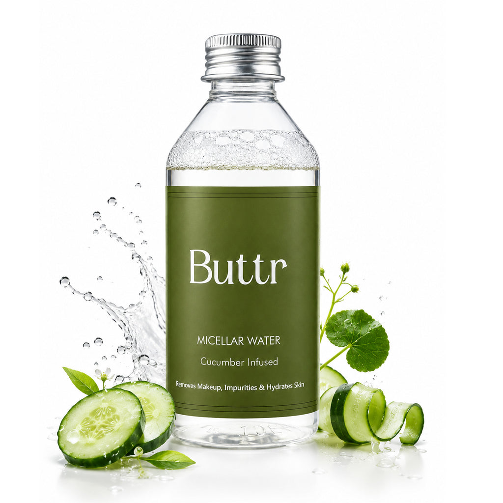 Buttr Aloe Vera Micellar Water – Hydrating Makeup Remover & Gentle Cleanser for All Skin Types - 100ml.