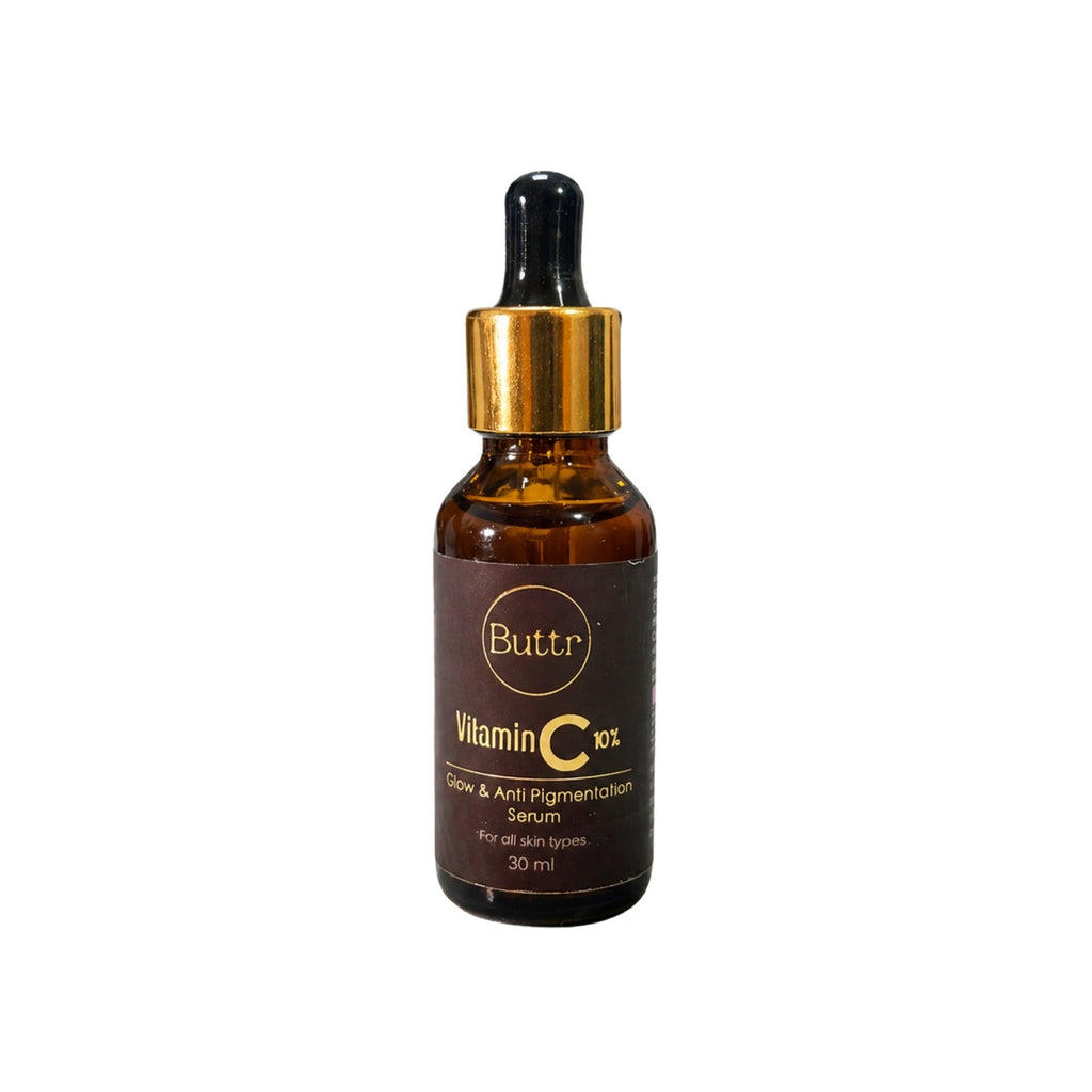 Buttr Vitamin C 10% Glow & Anti Pigmentation Serum |  Brightening Face Serum for All Skin Types | 30ml