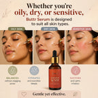 Buttr Brightening & Anti Tan Serum with SPF 30 |  Kakadu Plum, Bakuchiol & Saffron | For All Skin  Types | 30ml