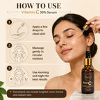 Buttr Vitamin C 10% Glow & Anti Pigmentation Serum |  Brightening Face Serum for All Skin Types | 30ml
