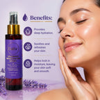 Buttr Lavender Moisturiser Spray | Organic Cold  Pressed Coconut Oil | Special Blend of Oils |  For All Skin Types | 100ml