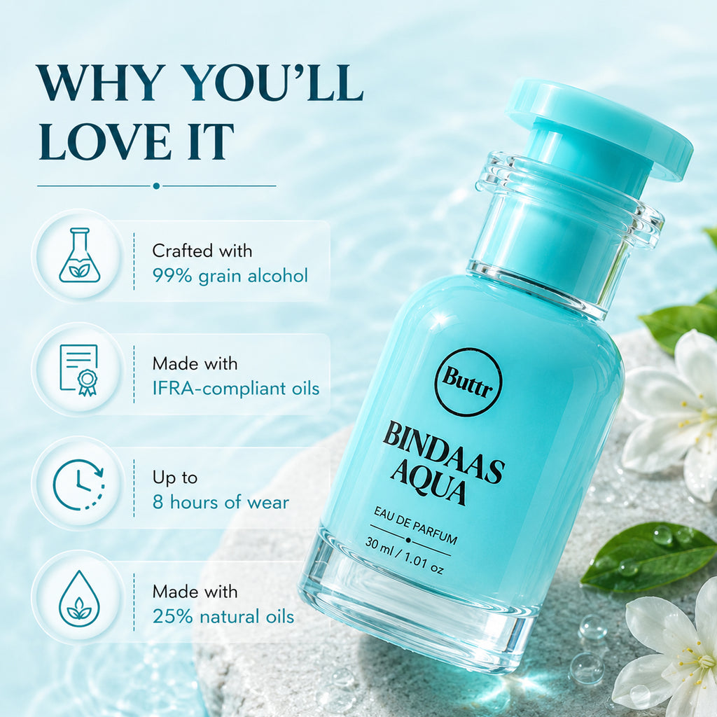 Buttr Bindaas Aqua Eau De Parfum – 30ml